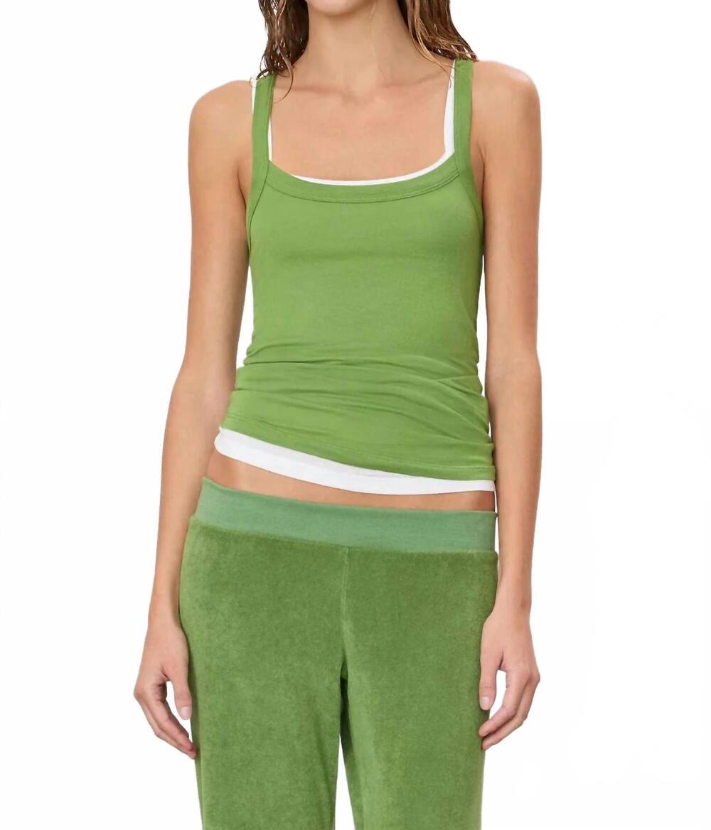 NEW ETERNE women's duke tank top in fern